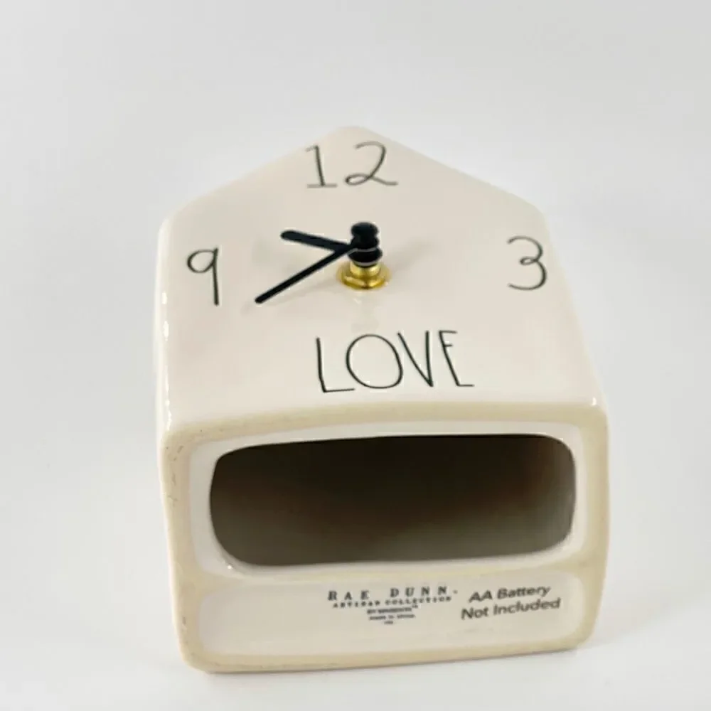Rae Dunn by Magenta White Love Clock